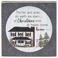 Friends and Family Winter House Square Block 4 Asstd - The Fox Decor