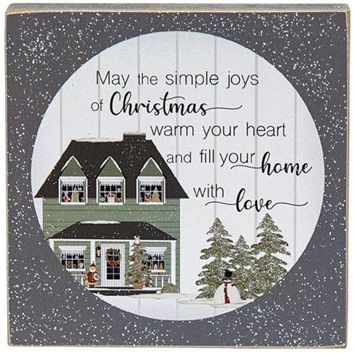 Friends and Family Winter House Square Block 4 Asstd - The Fox Decor