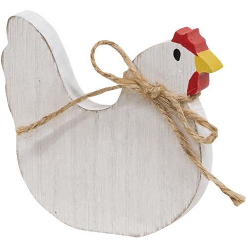 3 Set Rustic Wood Farm Animal Sitters - The Fox Decor