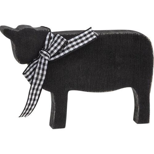 3 Set Rustic Wood Farm Animal Sitters - The Fox Decor