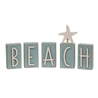 5 Set Beach Word Blocks - The Fox Decor