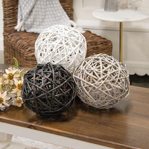 Farmhouse Colors Willow Ball 3 Asstd 85 - The Fox Decor
