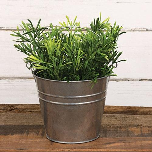 Galvanized Metal Bucket 625 dia x 55H - The Fox Decor