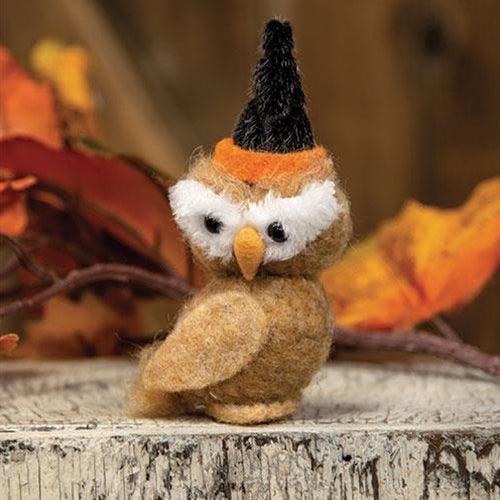 Felted Halloween Party Owl Ornament - The Fox Decor