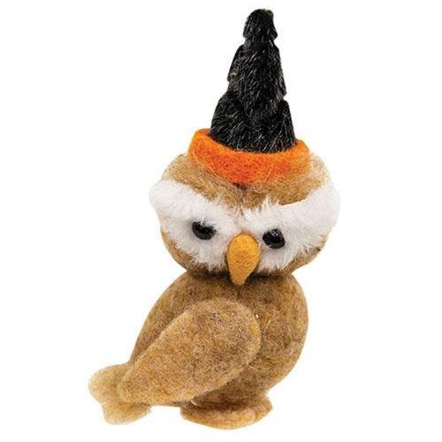 Felted Halloween Party Owl Ornament - The Fox Decor