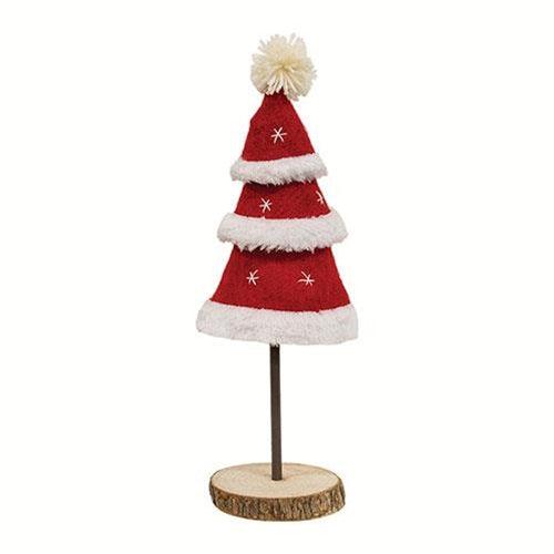 Santa Tiered Felted Tree Large - The Fox Decor