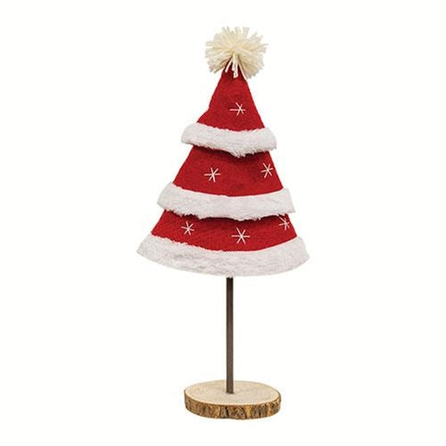 Santa Tiered Felted Tree Small - The Fox Decor