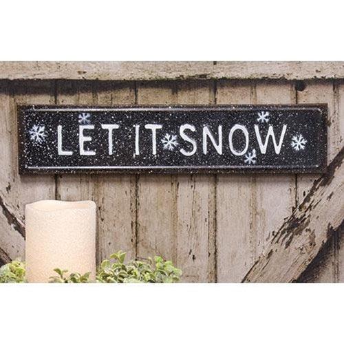 Let It Snow Metal Sign - The Fox Decor