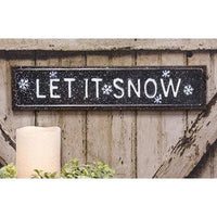 Let It Snow Metal Sign - The Fox Decor
