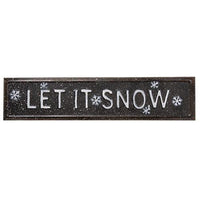 Let It Snow Metal Sign - The Fox Decor