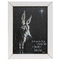 Bethlehem Donkey Framed Print - The Fox Decor