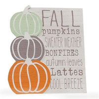 Fall Words Wood Easel Sign - The Fox Decor