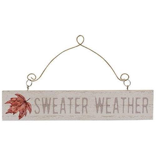 Fall Leaves Wood Hanger Ornament 4 Asstd - The Fox Decor