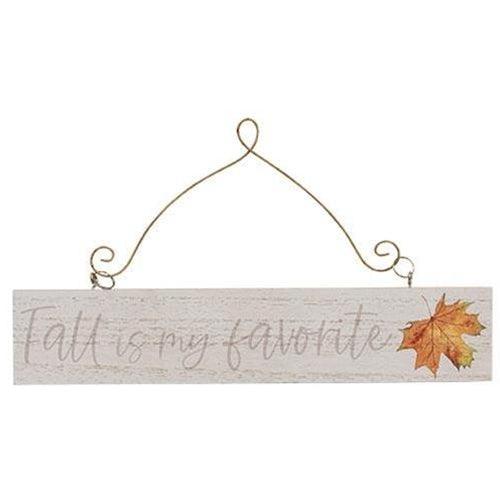 Fall Leaves Wood Hanger Ornament 4 Asstd - The Fox Decor