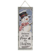 Christmas Snowman Metal Signs 3 Asstd - The Fox Decor