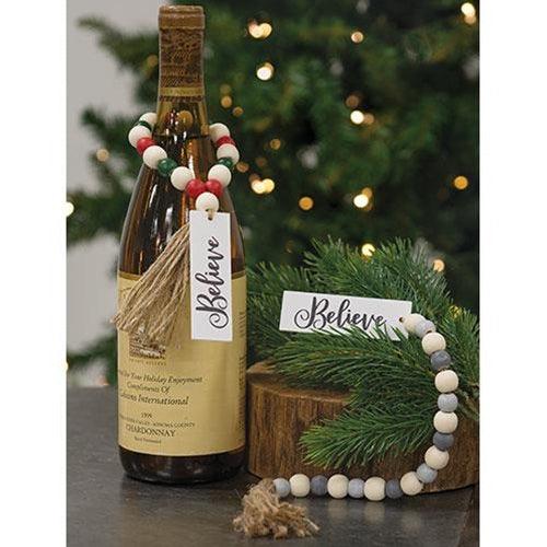 Believe Tassel Garland w Beads 2 Asstd - The Fox Decor