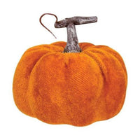 Velvet Orange Pumpkin - The Fox Decor