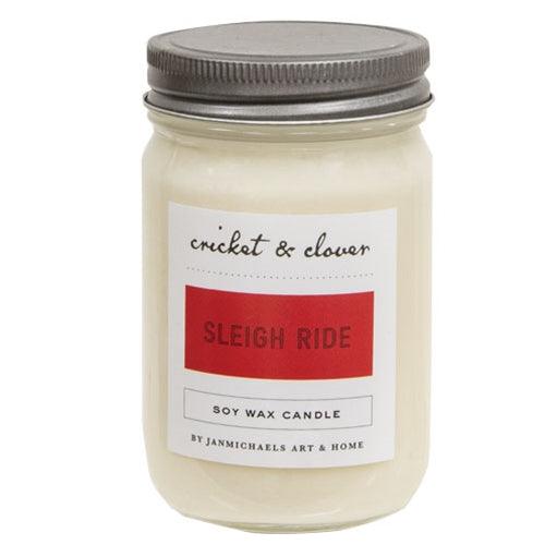 Sleigh Ride Soy Mason Candle - The Fox Decor