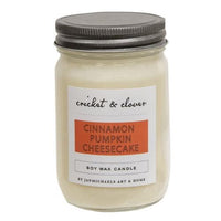 Cinnamon Pumpkin Cheesecake Soy Mason Candle - The Fox Decor
