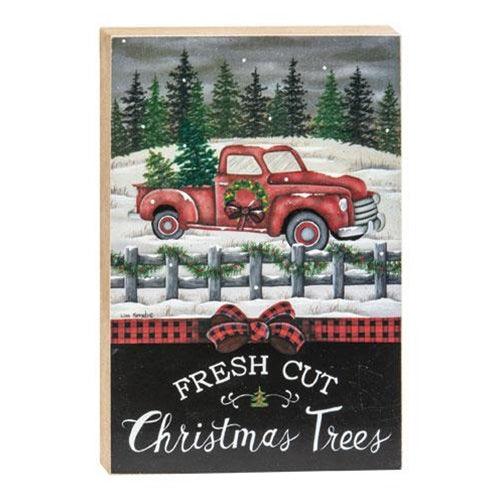 Fresh Cut Christmas Trees Block - The Fox Decor