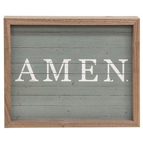 Amen Framed Print 10x8 - The Fox Decor