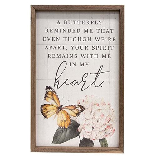 A Butterfly Reminded Me Framed Print - The Fox Decor