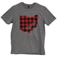 Ohio Buffalo Check T-Shirt Heather Graphite XL - The Fox Decor