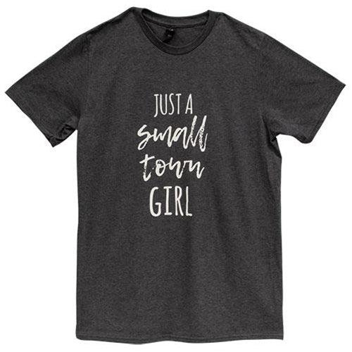 Just A Small Town Girl T-Shirt Heather Dk Gray XL - The Fox Decor