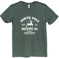 North Pole Brewing Co T-Shirt Heather Forest Small - The Fox Decor