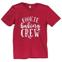 Cookie Baking Crew T-Shirt Cardinal Red Small - The Fox Decor