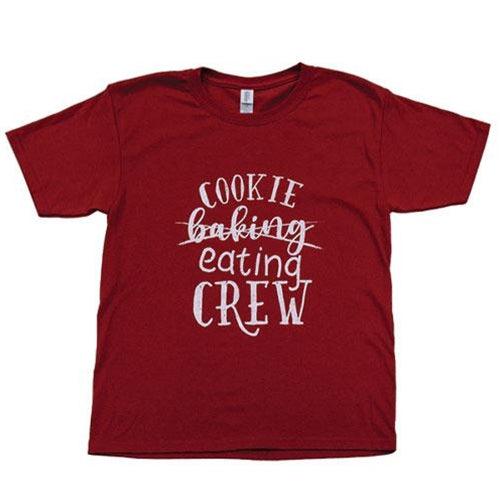 Cookie Baking Eating Crew Youth T-Shirt Cardinal Youth Medium - The Fox Decor