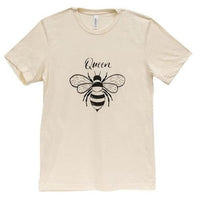 Queen Bee T-Shirt Heather Natural Medium - The Fox Decor
