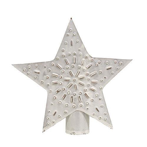 Whitewashed Star Tree Topper 5 - The Fox Decor