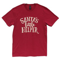 Thumbnail for Santa's Little Helper Youth T-Shirt Cardinal Youth Large