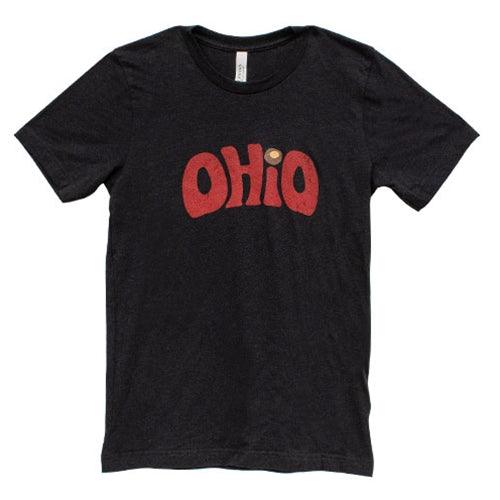 Ohio Buckeye T-Shirt Heather Black Medium - The Fox Decor