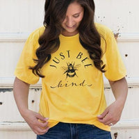 Just Bee Kind T-Shirt Lemon Medium - The Fox Decor