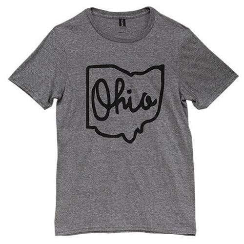 Ohio T-Shirt Heather Graphite Large - The Fox Decor