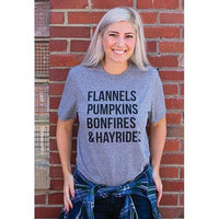 Flannels T-Shirt Heather Graphite XL - The Fox Decor
