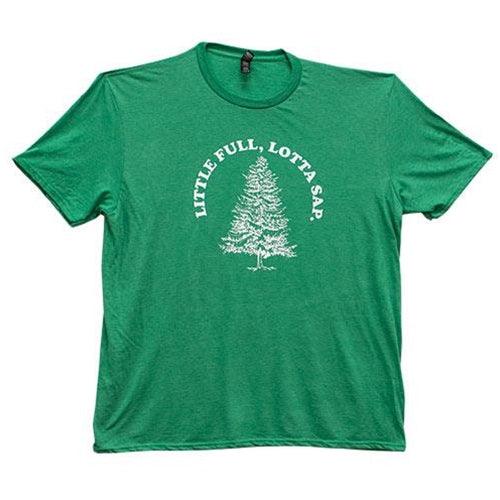 Little Full Lotta Sap T-Shirt Heather Green XXL - The Fox Decor