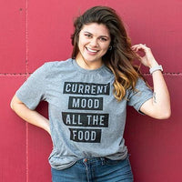 Current Mood All The Food T-Shirt Heather Graphite XL - The Fox Decor