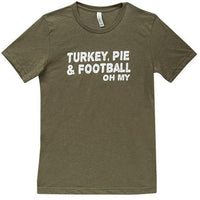 Turkey Pie & Football T-Shirt Heather City Green XXL - The Fox Decor