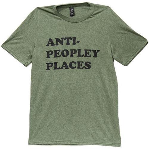 Anti Peopley T-Shirt Heather City Green Small - The Fox Decor