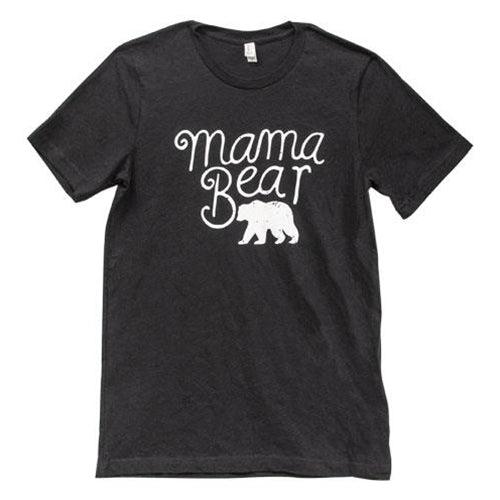 Mama Bear T-Shirt Black Heather Large - The Fox Decor
