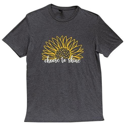 Choose To Shine Sunflower T-Shirt Large - The Fox Decor