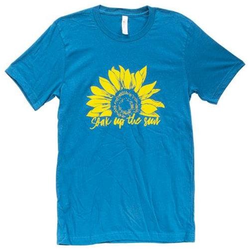 Soak Up the Sun T-Shirt Heather Deep Teal Medium - The Fox Decor