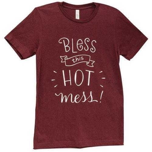 Bless This Hot Mess T-Shirt XL - The Fox Decor