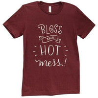 Bless This Hot Mess T-Shirt Medium - The Fox Decor