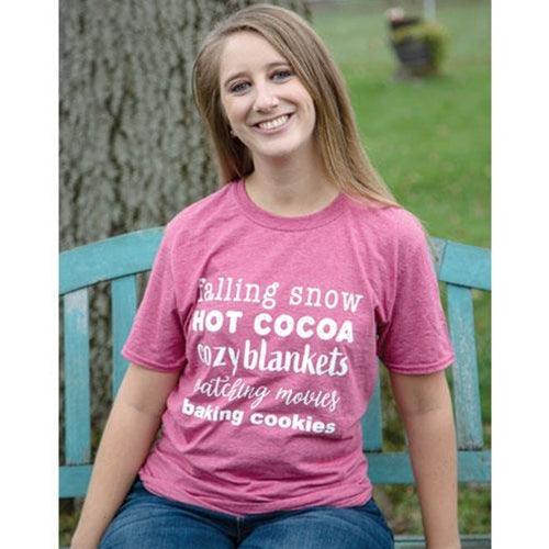 Falling Snow T-Shirt XXL - The Fox Decor