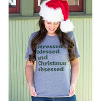 Christmas Obsessed T-Shirt Medium - The Fox Decor