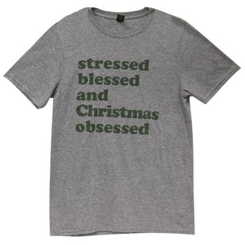 Christmas Obsessed T-Shirt Medium - The Fox Decor